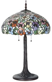 Vitrážová lampa do obývačky Ø46*72