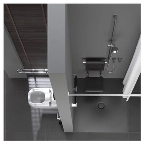 Emco Emco System 2 - Sklopné plastové sedadlo do kúpeľne, čierna 355121201