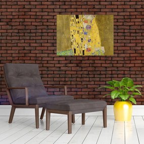 Sklenený obraz - Bozk (70x50 cm)