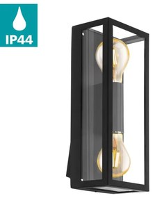Eglo 98273 - Vonkajšie nástenné svietidlo ALAMONTE 2xE27/60W/230V IP44