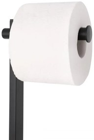 Erga Luki, držiak na toaletný papier a WC kefu 2v1, čierna matná, ERG-YKA-P.LUKI-FB
