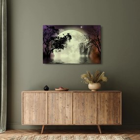 Obraz - Spln nad hladinou (90x60 cm)