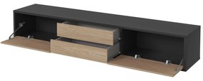 TV stolík Fiora 39 (antracit + dub olejovaný). Vlastná spoľahlivá doprava až k Vám domov. 1066465