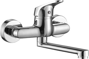 Kuchinox Oris, nástenná umývadlová batéria, chrómová, LAV-BQO_050D
