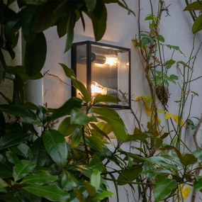 Priemyselné vonkajšie stropné svietidlo čierne 2-svetlo - Rotterdam