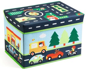 Úložný box na hračky - cestný okruh