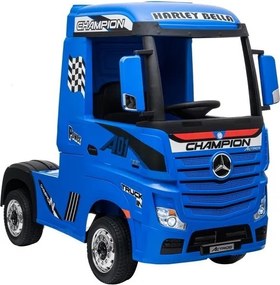LEAN CARS Elektrické autíčko Mercedes Actros modré lakované MP4