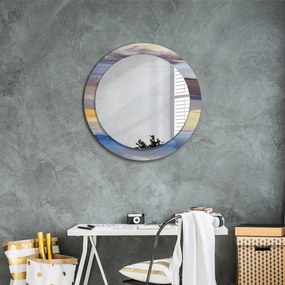 Okrúhle ozdobné zrkadlo Abstraktný obrázok fi 70 cm