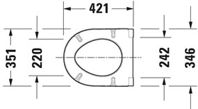 Duravit Starck 3 - WC sedátko so sklápacou automatikou, biela 0063890000
