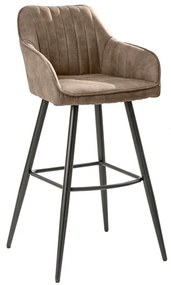 Turin barová stolička sivo-hnedá