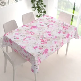 Biante Dekoračný obdĺžnikový obrus PM-030 Ružové maľované kvety 60x100 cm