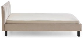 Béžová čalúnená jednolôžková posteľ bez roštu 120x200 cm Joker – Meise Möbel