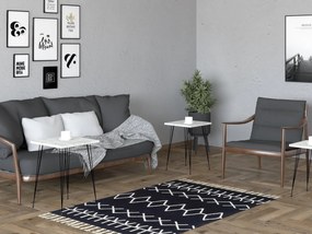 Set 3ks. konferenčných stolíkov Pakamo (čierna + kryštál). Vlastná spoľahlivá doprava až k Vám domov. 1094320