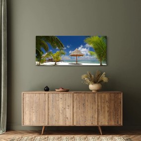 Obraz - Pláž s bielym pieskom (120x50 cm)