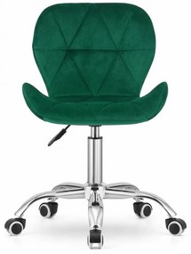 Otočná stolička AVOLA velvet - zelená