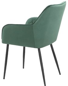 Zelené čalúnené jedálenské kreslá v súprave 2 ks Elvira – Støraa