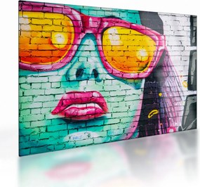 Sklenený obraz - Graffiti (70x50 cm)