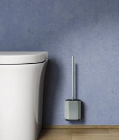 Gedy Gedy, BIAGIO silikónová WC kefa závesná/na postavenie, nerez mat, 683338