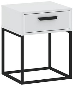 Nočný stolík 1S nízky-40 biela