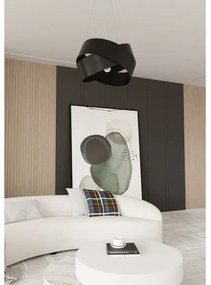 Luster na lanku VIENO 3xE27/15W/230V čierna