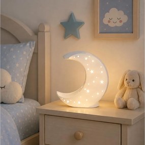 ONLI - Stolná lampa PORCELLANA 1xE14/6W/230V 21 cm mesiac