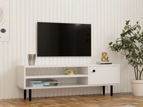 TV stolík/skrinka Lasupa (biela) . Vlastná spoľahlivá doprava až k Vám domov. 1095092