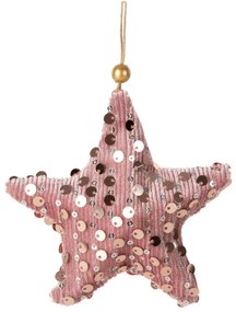 Vianočná ozdoba 320B ružová (12 ks)