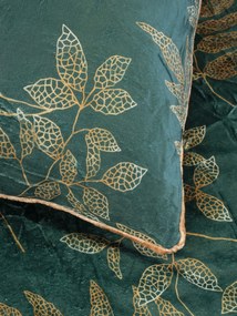 Obliečka na vankúš mikroplyš Digital 40 × 60 cm - Gabriela tmavo zelená