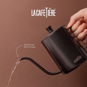 Sivá kanvica na prípravu kávy z nerezovej ocele 0.6 l La Cafetiere - Kitchen Craft