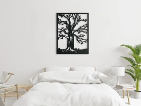 drevko Drevený obraz Jabloň Rozmer obrazu: 42,5 x 32,5 cm, Farba dekorácie: Čierna
