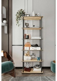 Regál Rect Oak, 6 polic