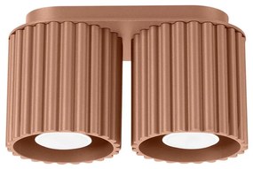 Sollux SL.1805 - Bodové svietidlo AURA 2xGU10/10W/230V hnedá