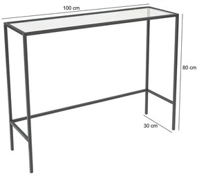 Dekoratívny stolík Canvas Black