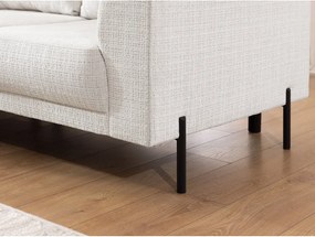 Béžová ženilková rohová pohovka (ľavý roh/do L) Mauris – Ropez