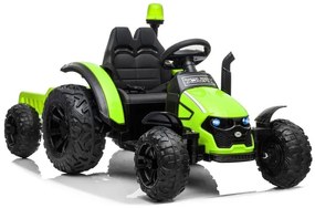 Lean Toys Elektrický traktor HZB-200 - zelený - motor 2x45W - batéria - 1x12V7Ah