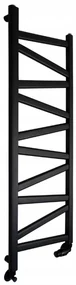 Regnis Kalipso MIX, Vykurovacie teleso 300x1600mm, 543W, čierna matná, MK160/30/BLACK