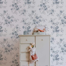 Tapeta modrej ruže 280x50 cm