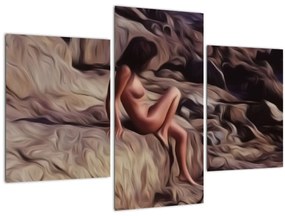 Obraz - Maľba ženy (90x60 cm)