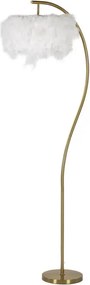 Stojacia lampa Semi Arc 170 cm biela/zlatá