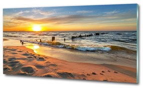 Foto obraz fotografie na skle Západ slnka pláž osh-67409658