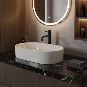 Rea Layla, umývadlo na dosku 530x300x115 mm, biela lesklá, REA-U9108