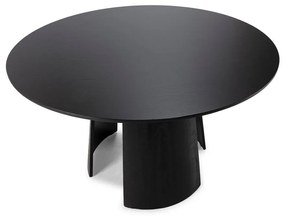 Okrúhly jedálenský stôl s čiernou doskou ø 120 cm Zuri – MOME