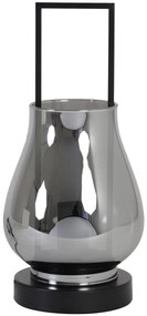 Stolná lampa AMANDA Glas Smoked Grey, 40 cm