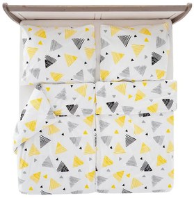 Krepové obliečky TRIANGLE biele Rozmer obliečky: 70 x 90 cm | 140 x 200 cm