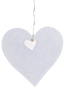 Räder Biele závesné srdce HEARTLIGHT s LED svetelnou reťazou