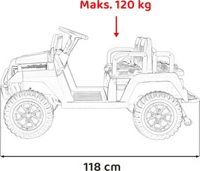 Ramiz Champion 4-miestny kočík Biela