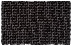 Antracitová textilná kúpeľňová predložka 50x80 cm Ecoli – Wenko