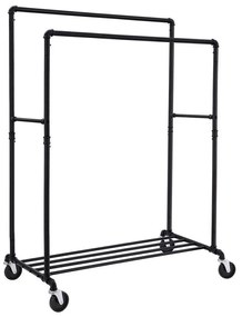 Mobilný stojanový vešiak LINEA čierny