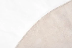 Koberec RABBIT FUR biely kruh