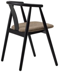Čierna/béžová jedálenská stolička Relate – Unique Furniture